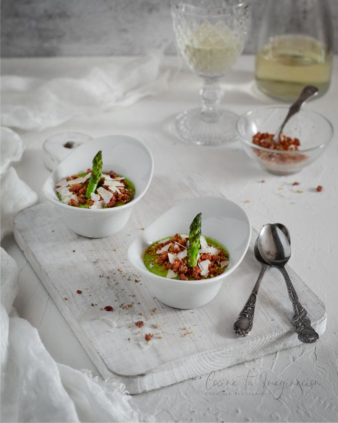 mousse de espárragos